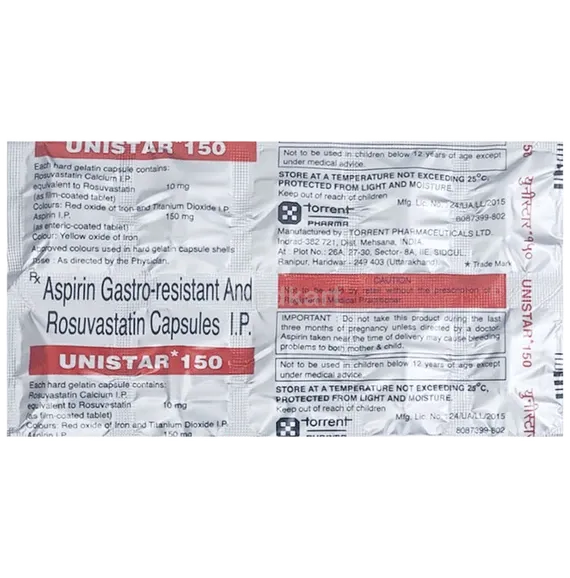 unistar 150mg capsule 10's